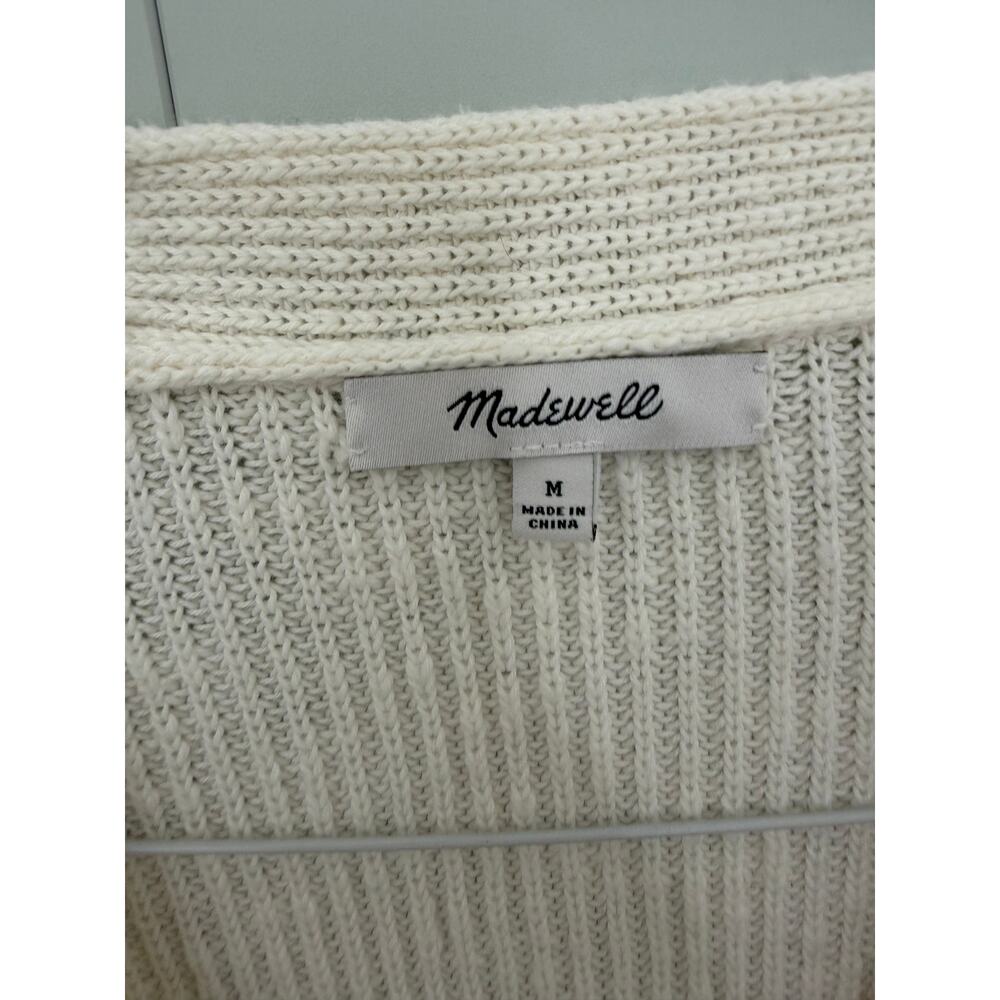 MADEWELL V-Neck Button-Front Long Cardigan Sweater NL202 - Picture 4 of 10